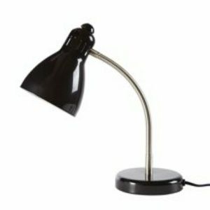 Mainstays Black Gooseneck Desk Lamp